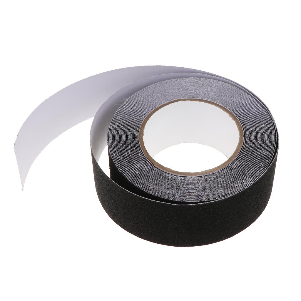 5cm Anti Slip Tape Stair Safety Backed Strong Self Adhesive Grip Black 10m