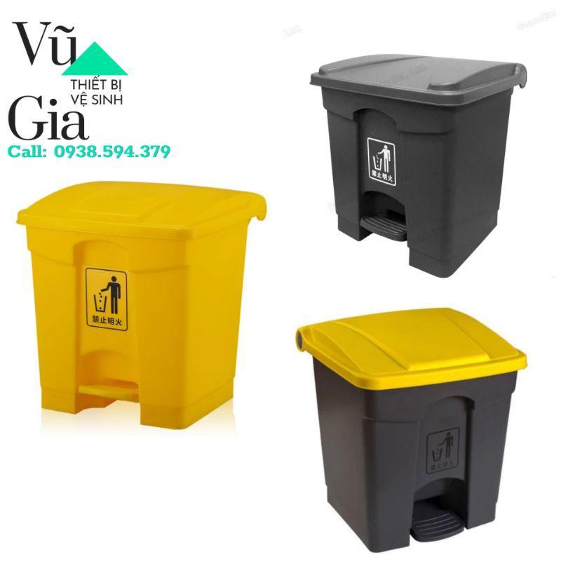 Thùng rác nhựa đạp chân BAIYUN 30L