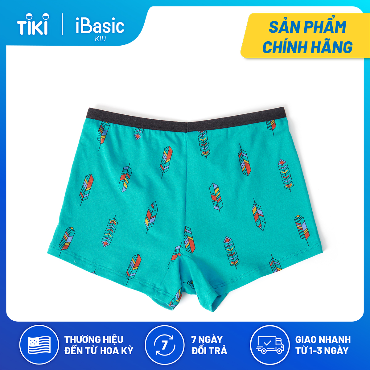 Quần lót bé trai cotton đùi iBasic PANB025