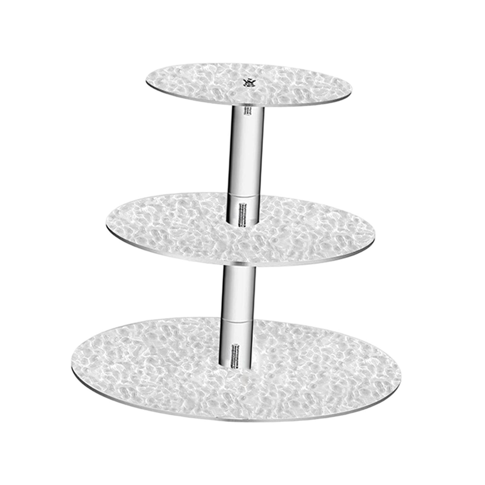 3 Tiered Cake Stand Serving Tray Fruits Home Tea Party Cupcake Display Plate