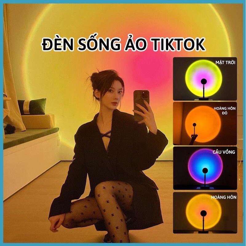 Đèn Hoàng Hôn sống ảo Tiktok 16 màu có điều khiển mẫu mới 2021, đèn Sunset Rose 4in1, Cầu vồng, Hoàng hôn đỏ Giá Siêu Rẻ