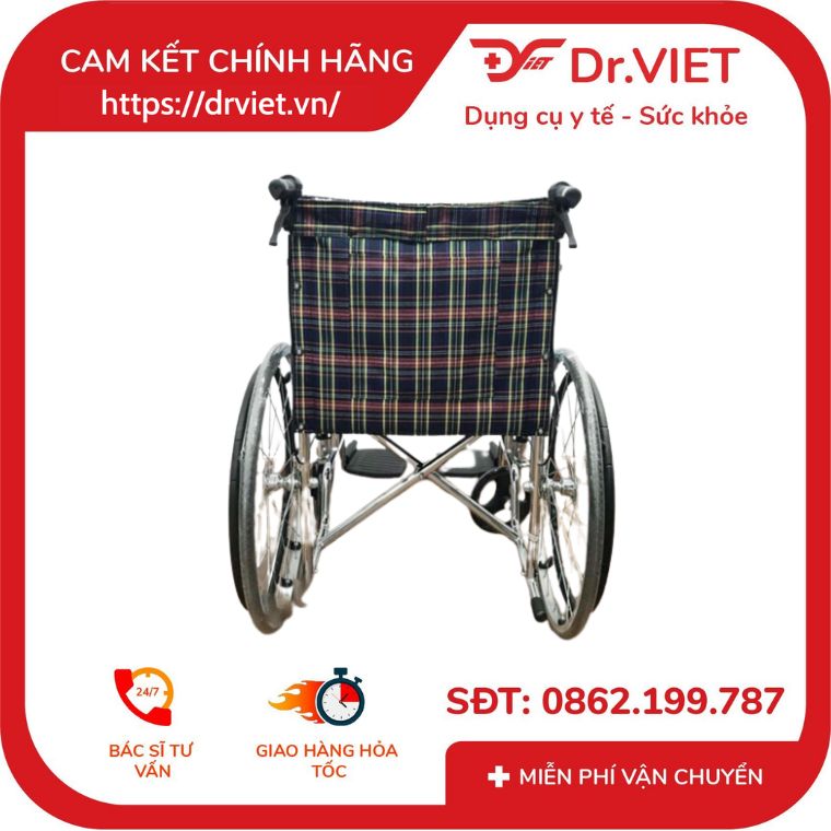 Xe lăn tay LUCASS X-97 thắng tay - tay phù hợp cho người già, người bệnh, người khuyết tật - X97