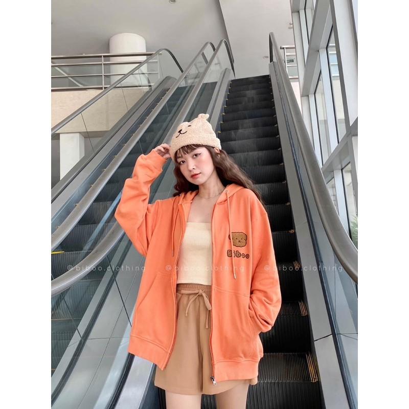 Áo khoác nỉ - Xanh biển,Freesize