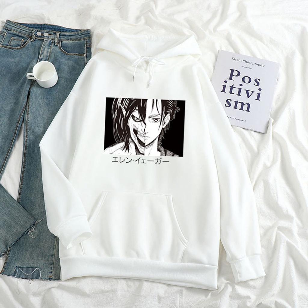 Áo Hoodie In Hình Attack on Titan Eren Yeager anime manga độc đẹp