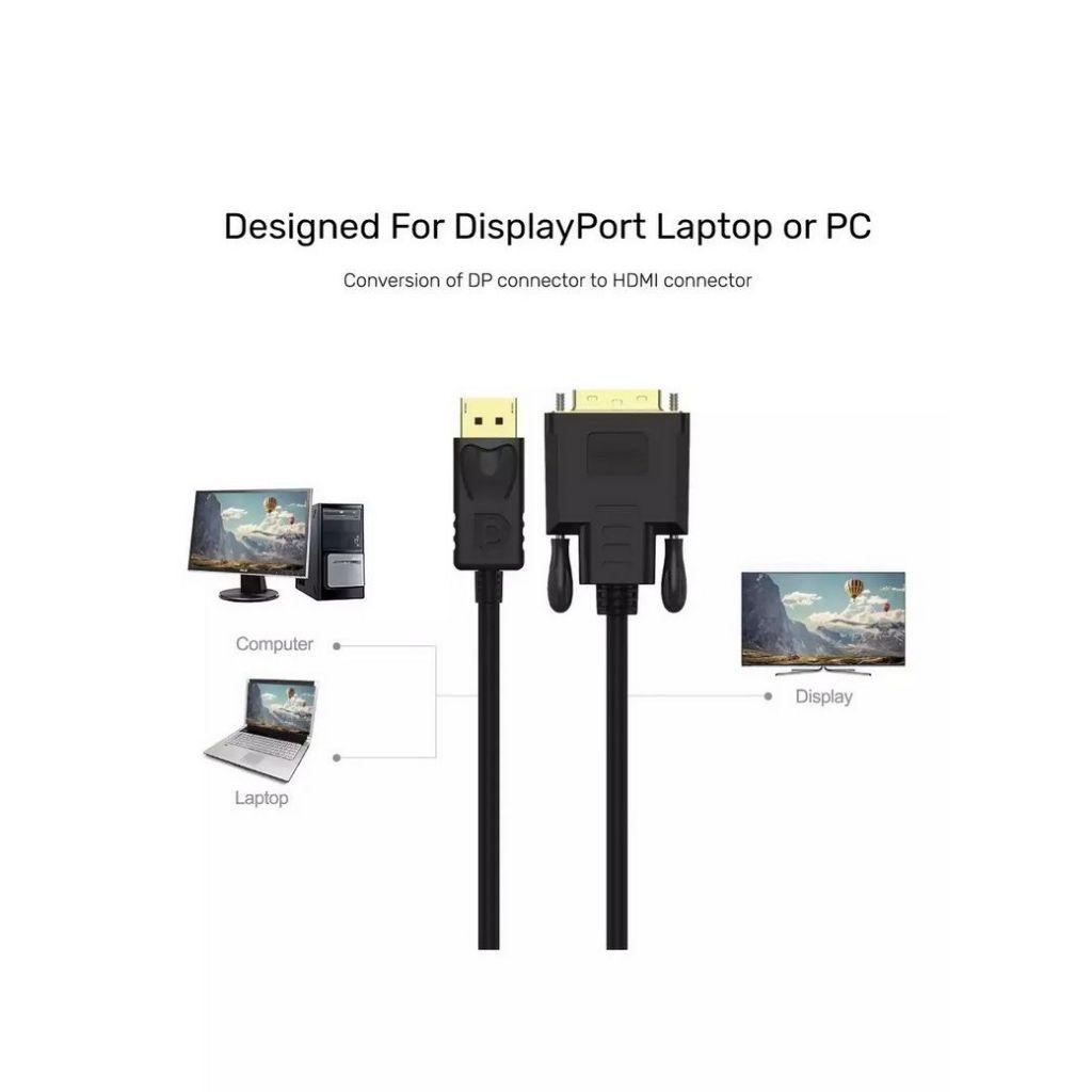 Cáp Chuyển Displayport To DVI (24 +1) Unitek Y-5118BA - HÀNG CHÍNH HÃNG