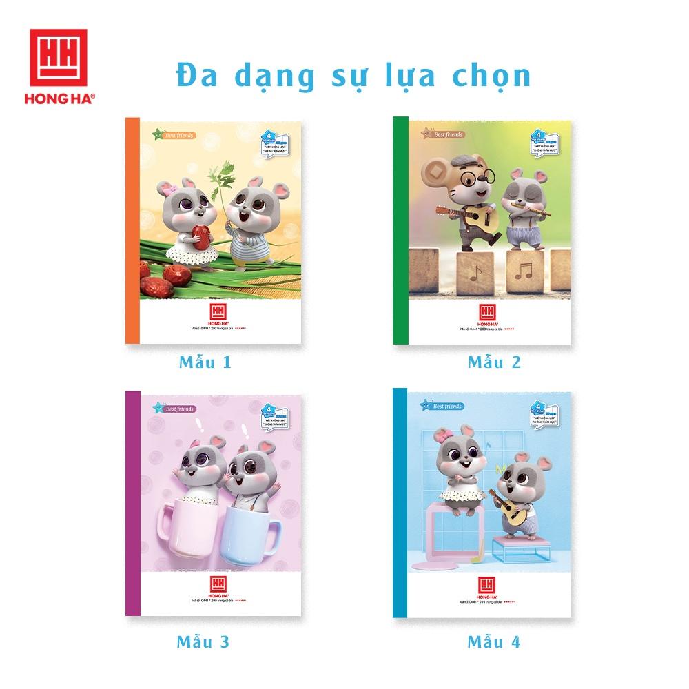 Vở 4 ly ngang Hồng Hà khổ Class Best Friend 200 trang - 0441 | Vở học sinh miền Trung - miền Nam