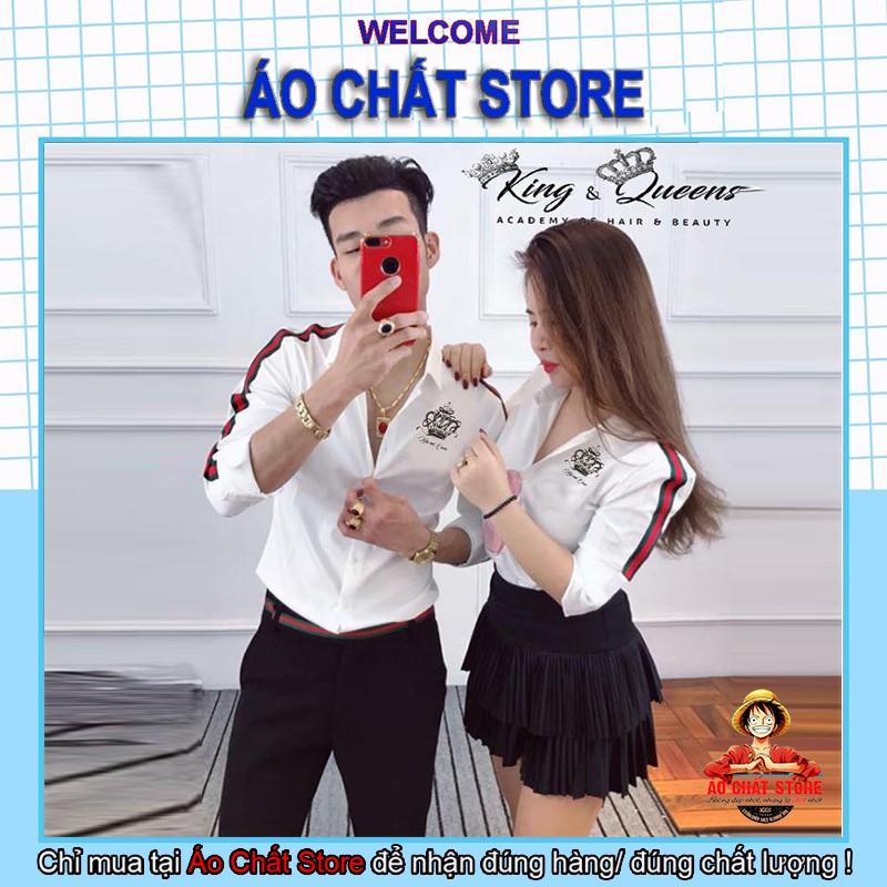 Áo Sơ Mi Đôi Nam Nữ Chữ Love Cao Cấp | Hàng Siêu Đẹp | SL Có Hạn