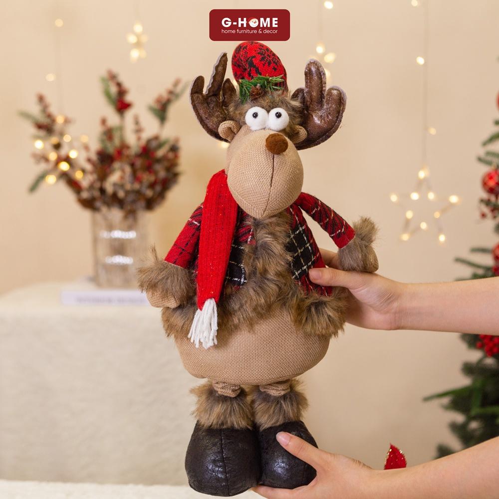 Thú bông ông già Noel, người tuyết, tuần lộc đỏ đáng yêu Ghome trang trí Noel quà tặng Giáng sinh cho bé THUB22 M2