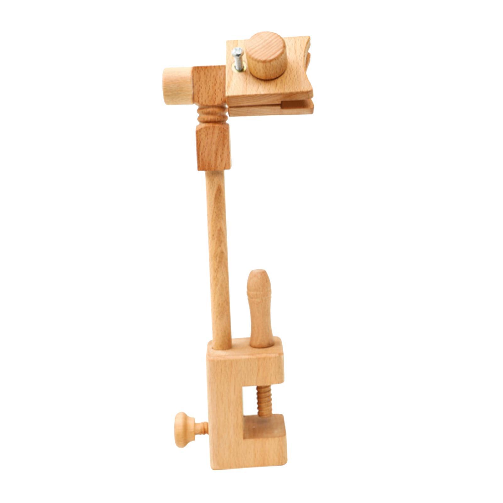 Wooden Frame Cross Stitch Embroidery Hoop Holder  Needlework Sewing Tool