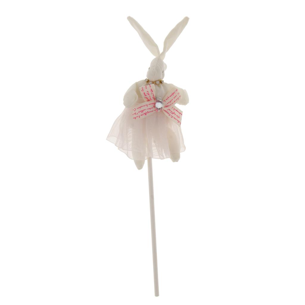 Bunny Shape Cake Topper Insert Sticks Wedding Party Cake Decoration