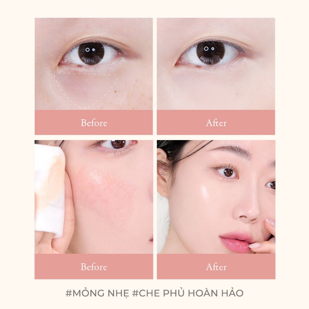 Kem che khuyết điểm Aperire Daydream Cover Tip Concealer 4.5ml - Che phủ toàn diện mỏng nhẹ lâu trôi - Màu 03 Beige