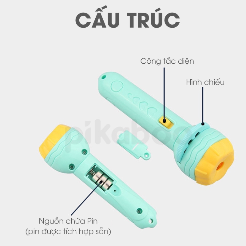 Đèn Pin Chiếu 80 Hình Đa Dạng Chủ Đề Cho Bé Thỏa Sức Khám Phá Thế Giới Xung Quanh