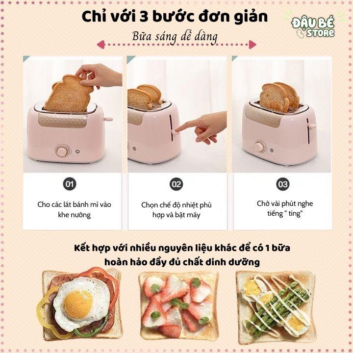 Máy Nướng Bánh Mì Bear Chính hãng DSL-601 - Kẹp nướng làm bánh mỳ Sandwich / Waffle / Bánh Quế, DAUBE - MNB002