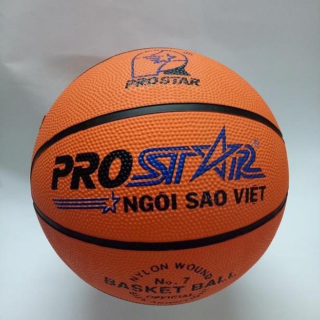 Quả Bóng Rổ ProStar Số 7 Cao Su (Cam) Và Tặng Kim Bơm Bóng Và Lưới Đựng Bóng