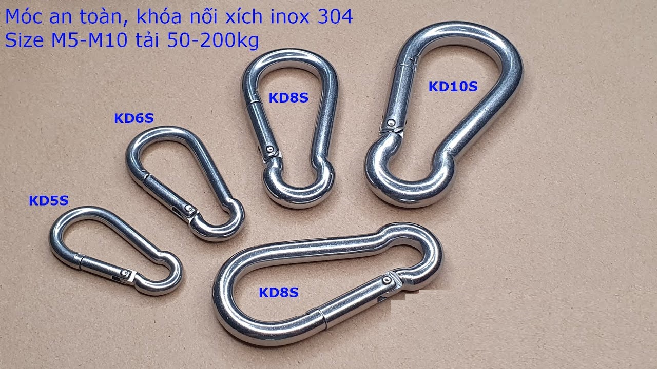 Móc xích bấm inox 304