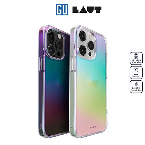 Ốp LAUT Holo Pearl For iPhone 14/ 14 Plus/ 14 Pro/ 14 Pro Max thời trang nhiều màu sắc chống sốc độ rơi 3m dễ tháo lắp Hàng Chính Hãng