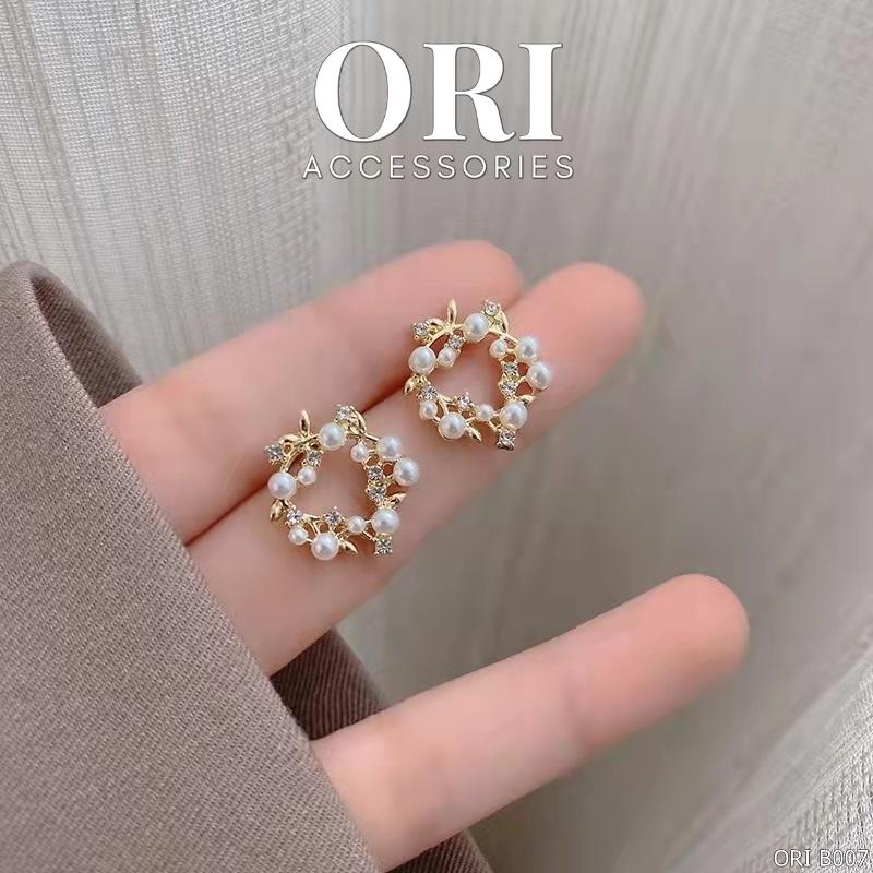 Khuyên tai nữ nhành hoa Alida xinh xắn ORI ACCESSORIES B007