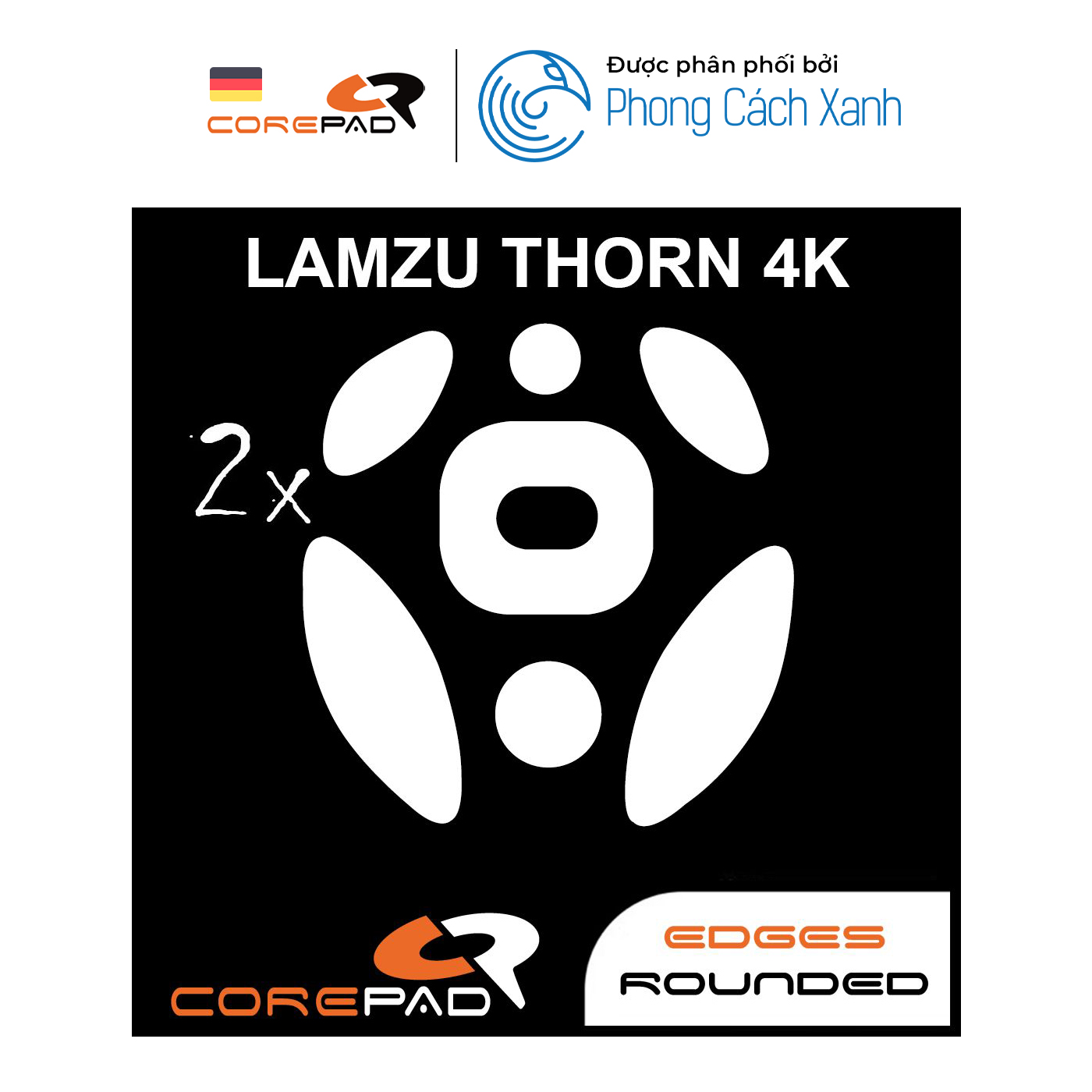 Feet chuột PTFE Corepad Skatez PRO Lamzu Thorn / Lamzu Thorn 4K (2 bộ) - Hàng chính hãng