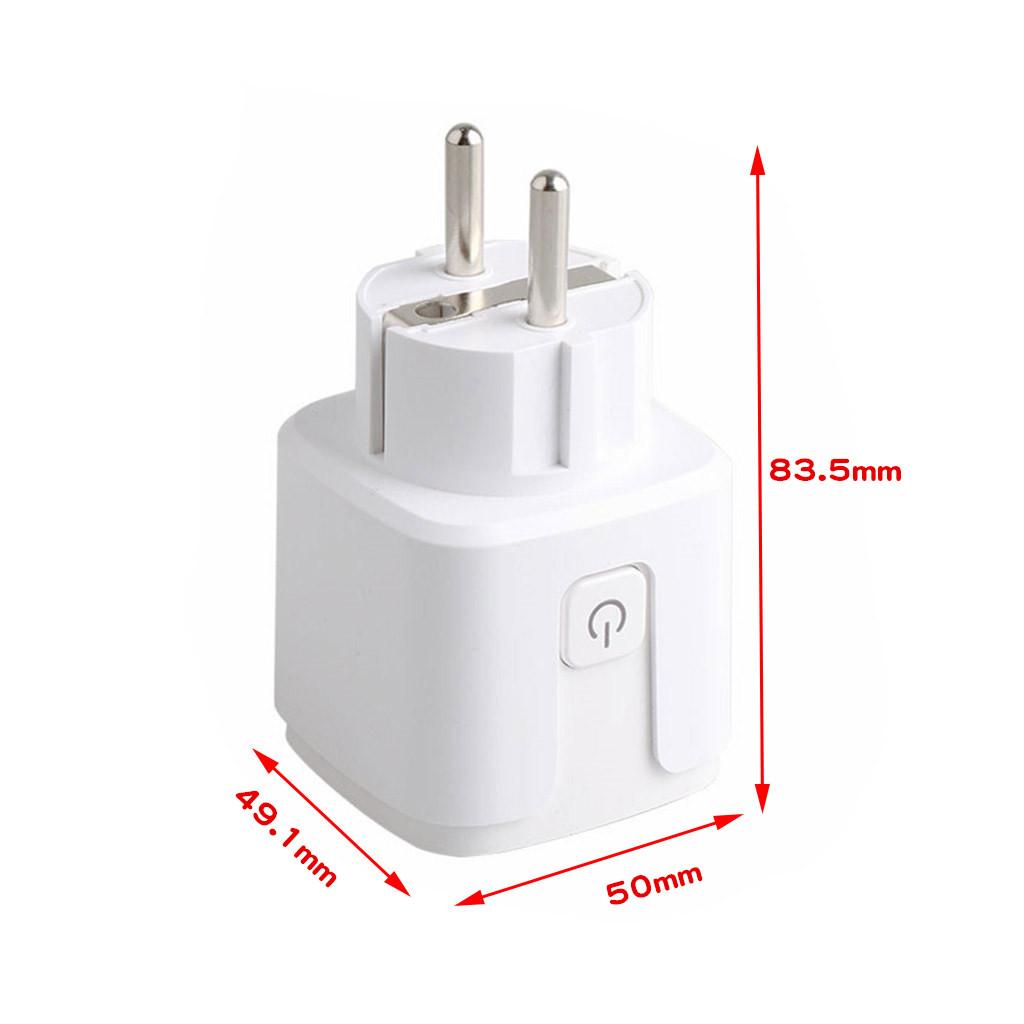 Wireless WIFI Smart EU Plug Switch Remote Control Timing Socket Outlet White