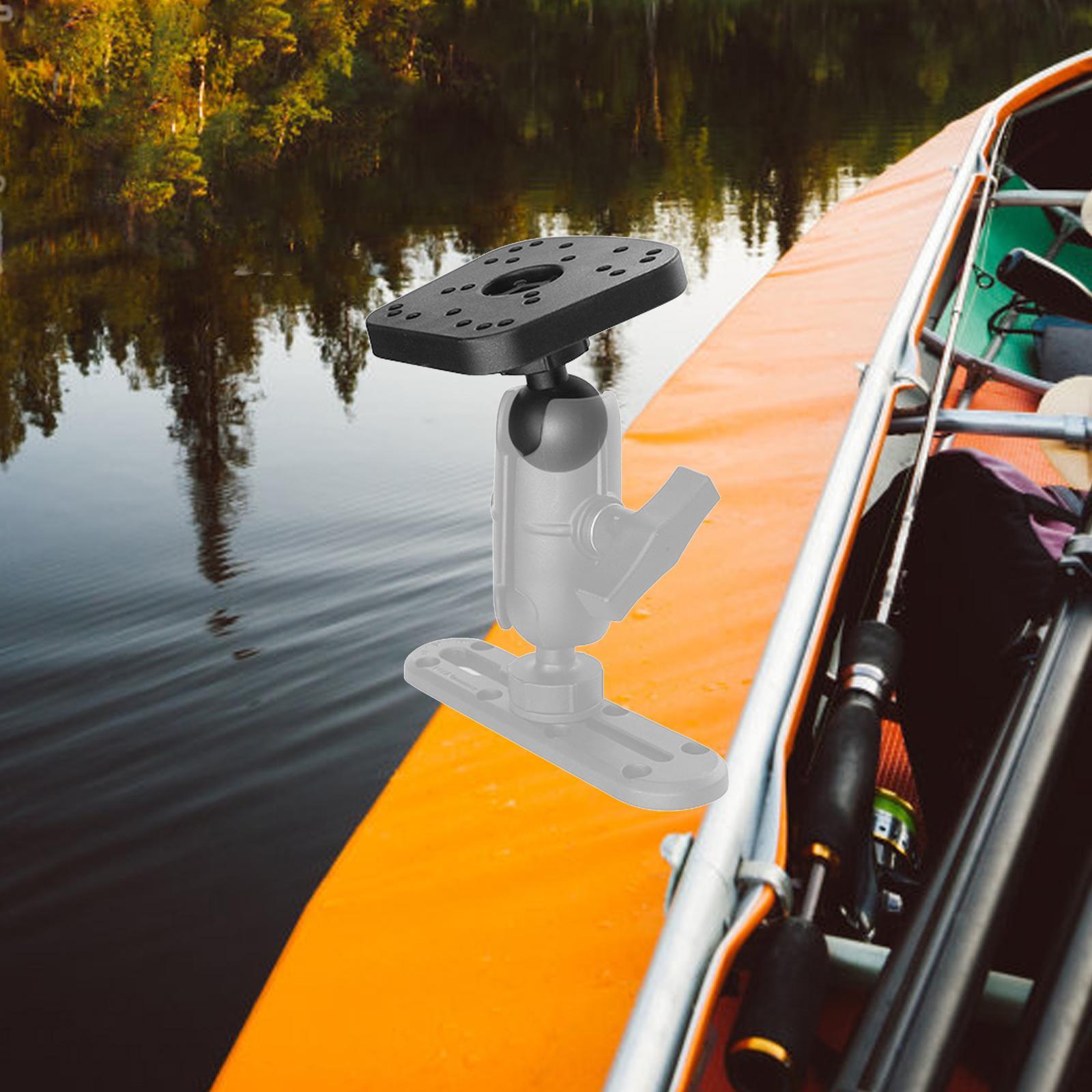 Fish Finders Mount Plate 360 Degree Swivel Canoe Marine Kayak Mounting Plate
