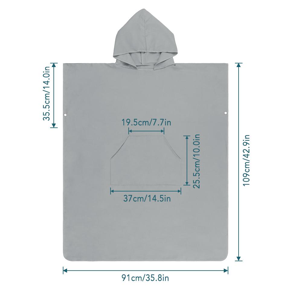 Khăn tắm có túi trùm đầu dành cho nam và nữ