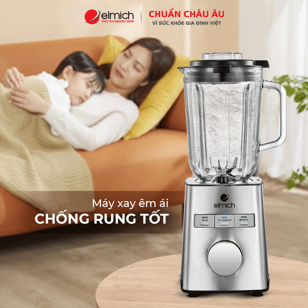 Máy xay sinh tố Elmich BLE-1849 công suất lớn Hàng chính hãng