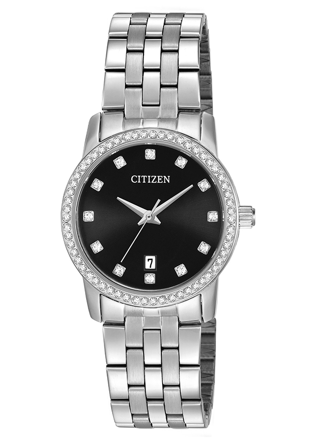 Đồng Hồ Nữ Dây Kim Loại CITIZEN EU6030-56E (27mm) - Mặt Đen