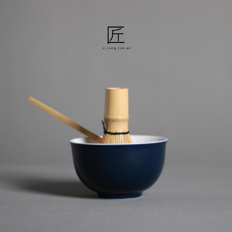 1-4 Cái/bộ Truyền Thống Matcha Giftset Tre Matcha Đánh Muỗng Ceremic Matcha Bát Đánh Giá Đỡ Matcha