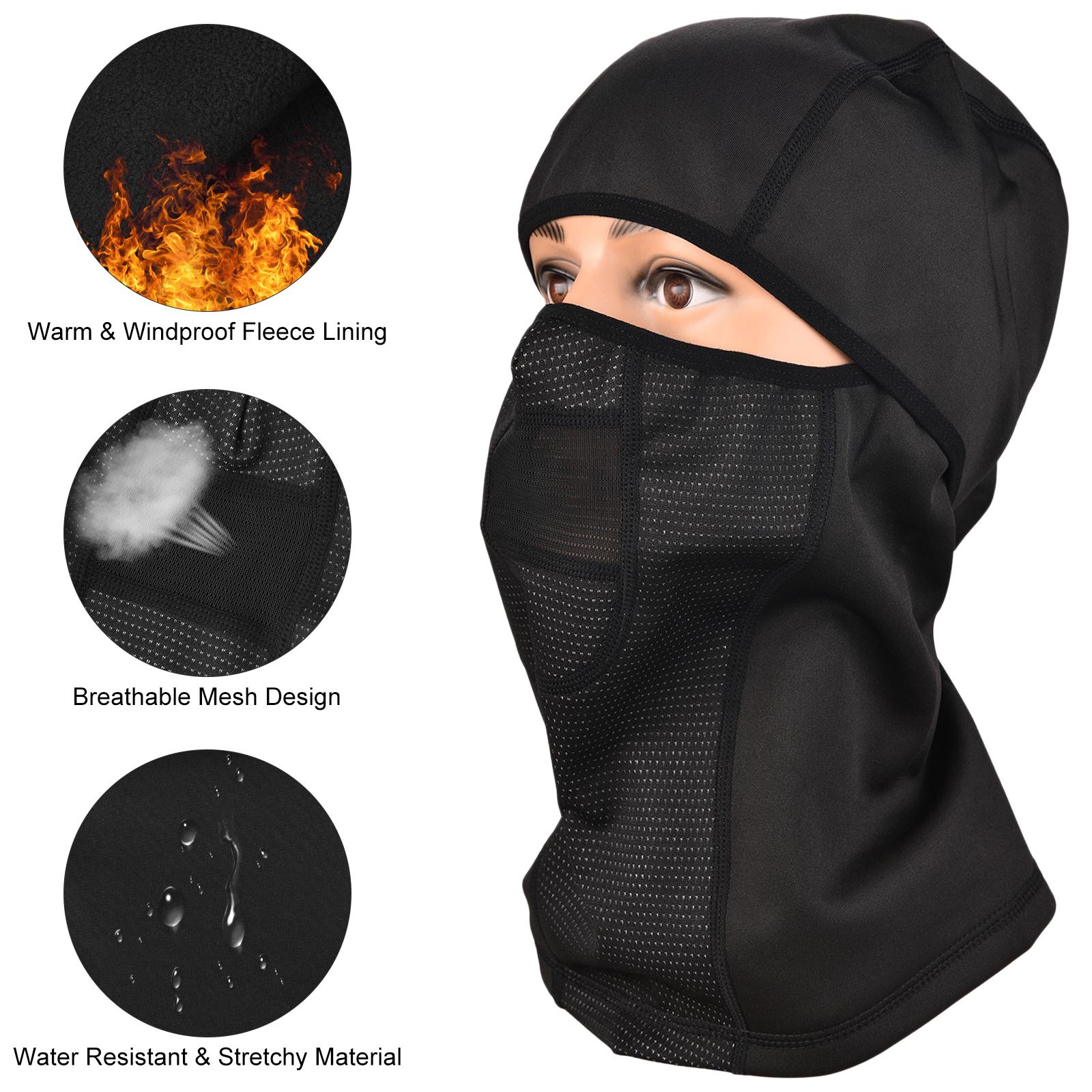 Mặt Nạ Chống Gió Che Phủ Toàn Mặt Giữ Ấm Cao Lông Cừu Ấm Áp Mùa Đông Balaclava