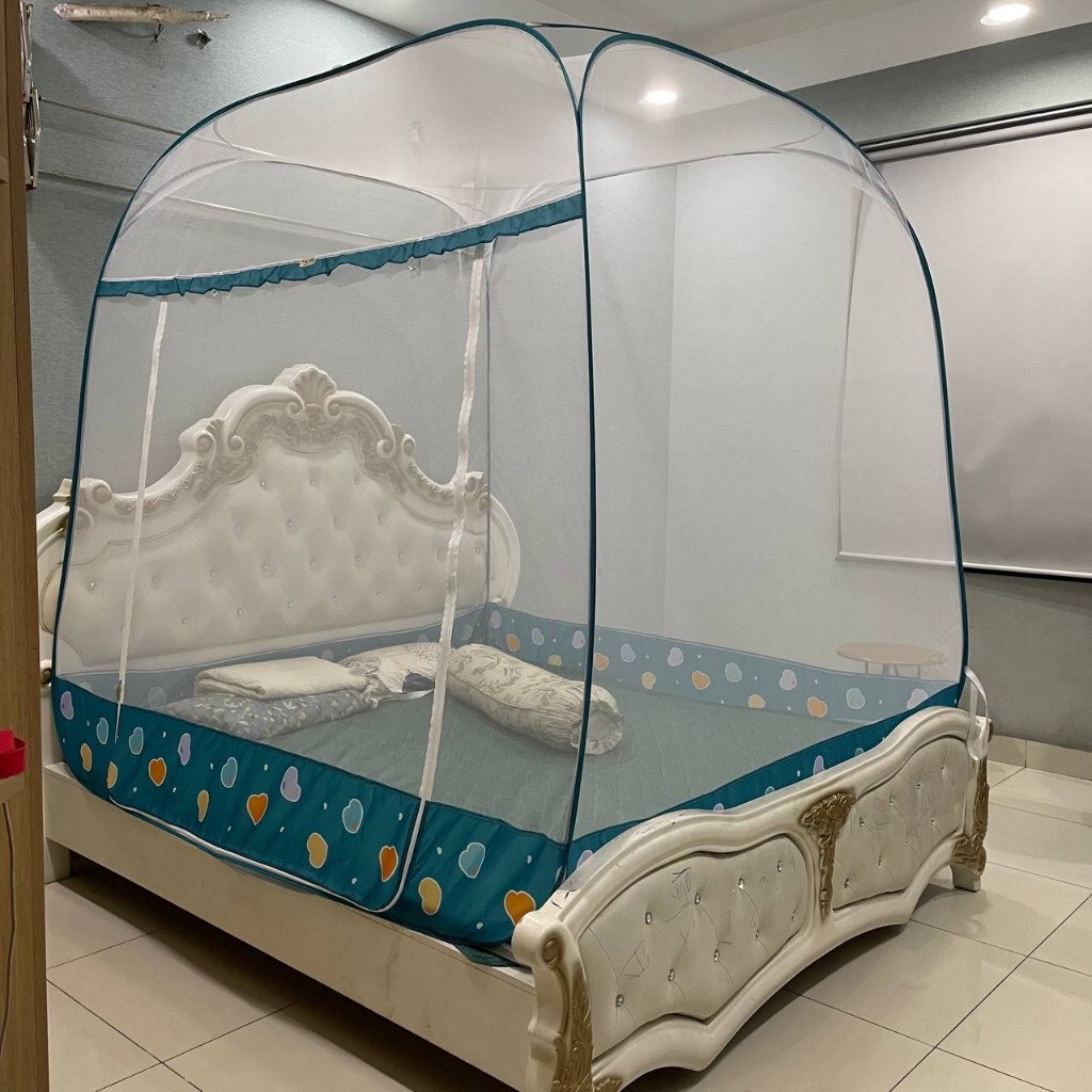 Màn Chụp Đỉnh Vuông Cao Cấp Mộc Miên 1,6mx2m - 1 cửa