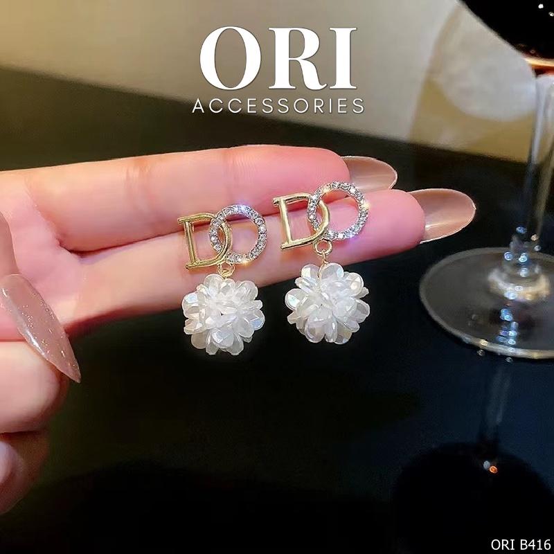 Bông tai nữ đính đá Acacia sang trọng thời trang ORI ACCESSORIES B416