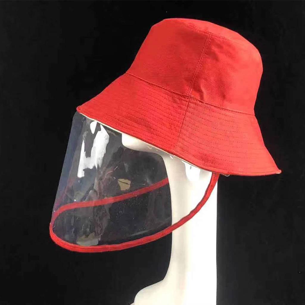 2 Pieces Anti-spitting Hat Dustproof Clear Cover Hat Bucket Hats