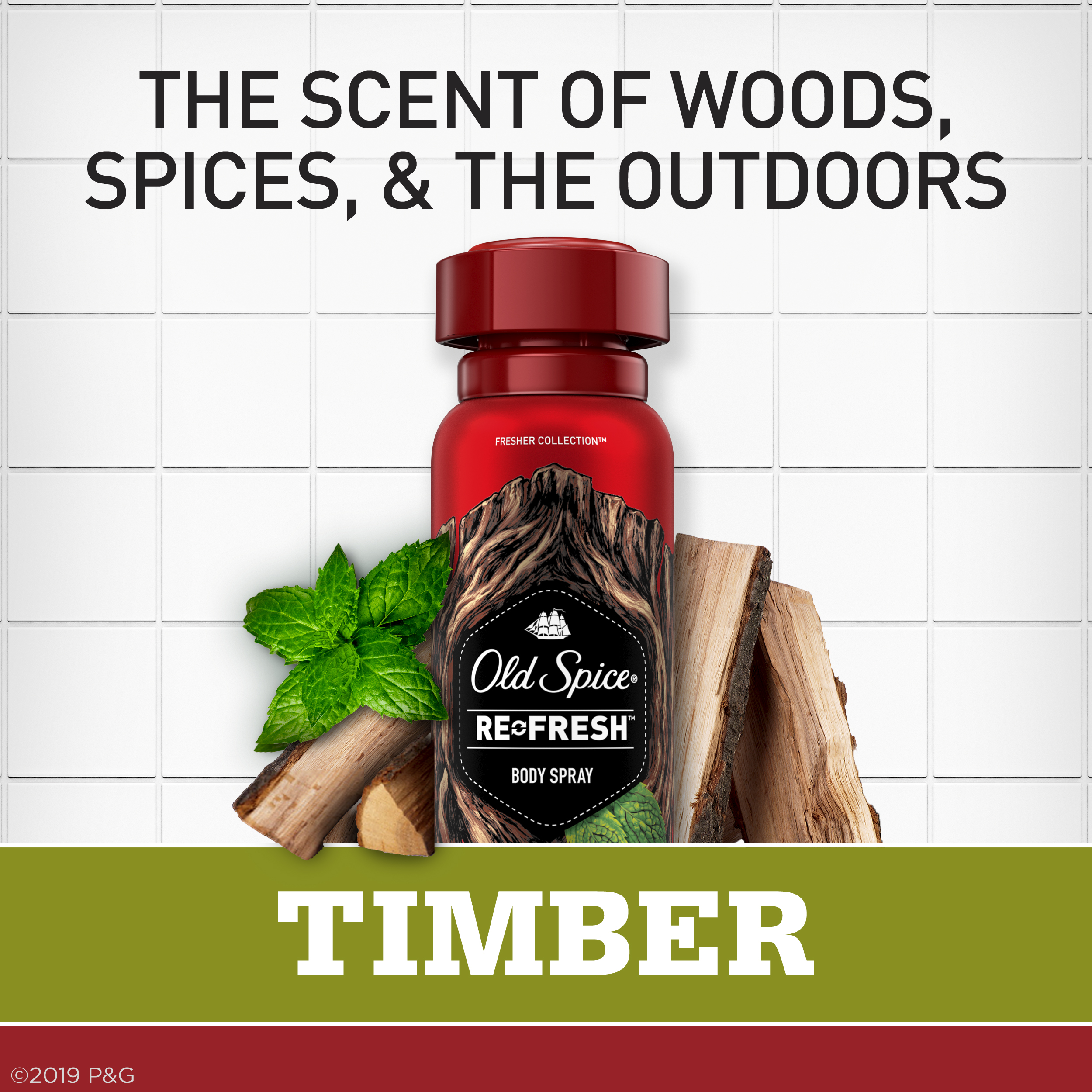 Xịt thơm khử mùi nam Old Spice Refresh Body Spray Timber 106g (Mỹ)