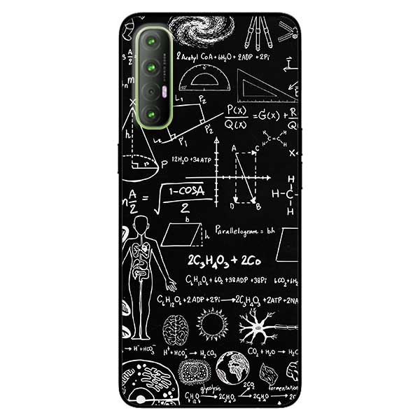Ốp lưng dành cho Oppo Reno 3 Pro mẫu Bảng Công Thức