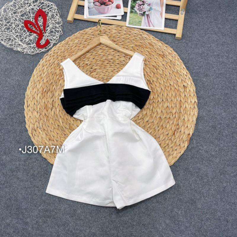 Set bộ Jum tacta nơ ngực, Bộ Jumpsuit thiết kế nơ ngực