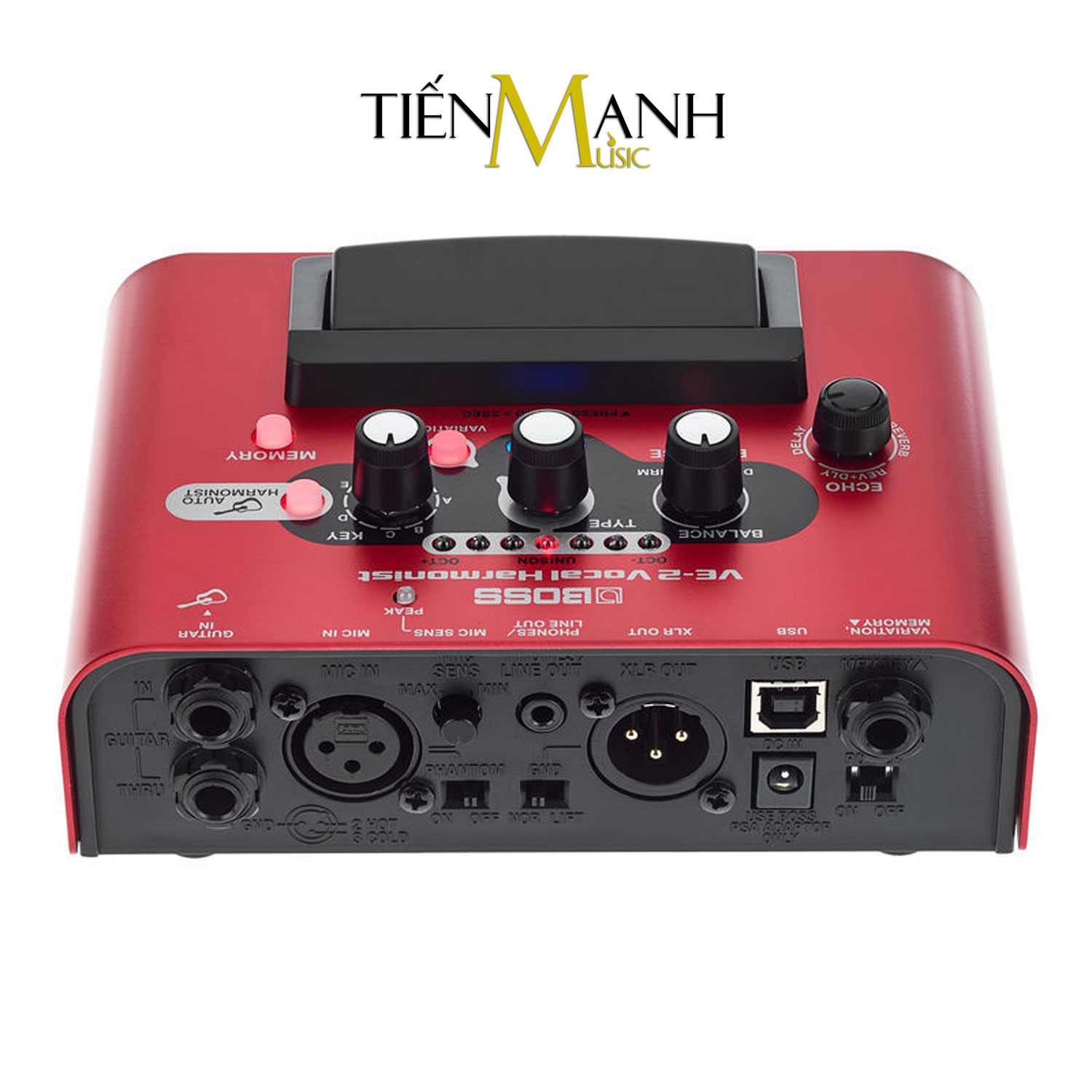 Boss VE-2 Vocal Harmonist Stompbox Tạo tiếng Bè, Vang vọng và chỉnh Tone, Giọng cho Ca sỹ - Bàn đạp Phơ Guitar Reverb and Delay Effects Processor VE2 Singer Hàng Chính Hãng - Kèm Móng Gẩy DreamMaker