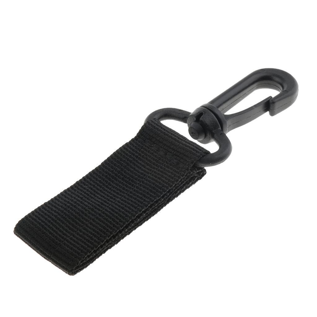 2x Outdoor Keychain Clip Nylon Buckle Belt Key Holder Webbing Carabiner