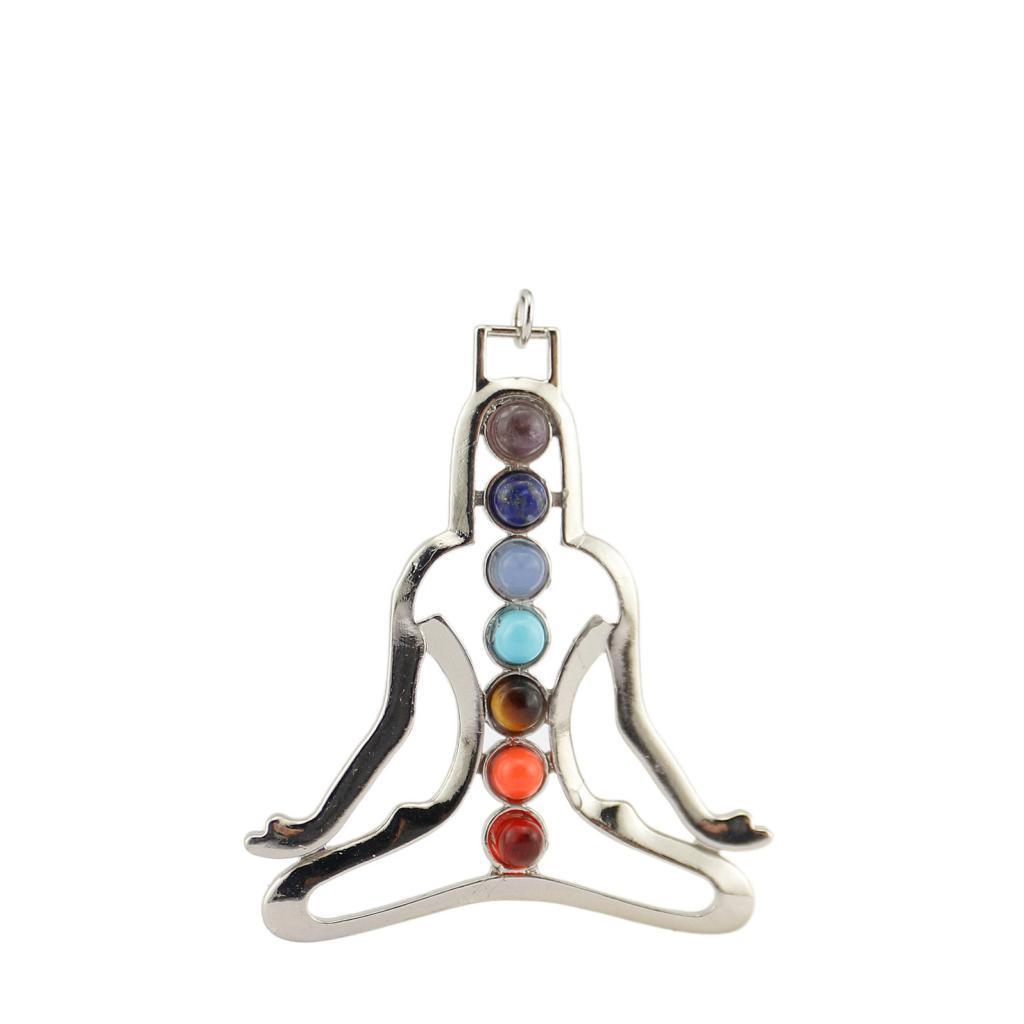 Charm Gem YOGA Buddha 7 Reiki Pendant for Chain Necklace DIY