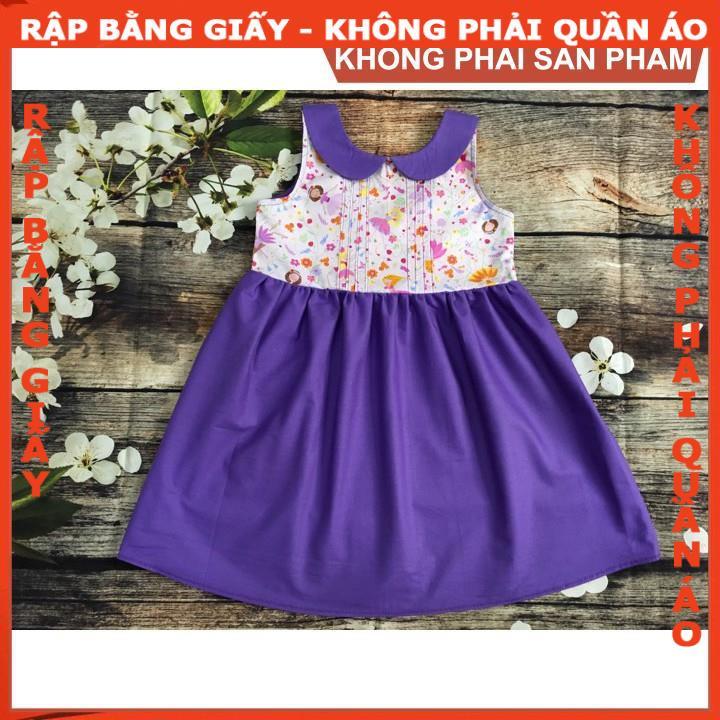 Rập giấy A0 đầm bé gái mã R266 (BẢN VẼ)