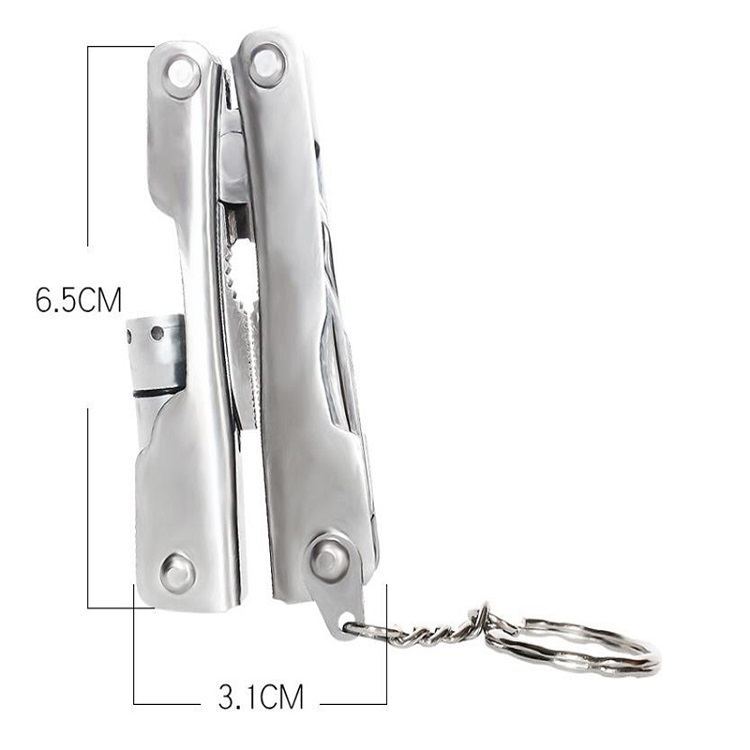 Kìm móc khóa dụng cụ cao cấp 10 chi tiết nhỏ gọn, tiện ích