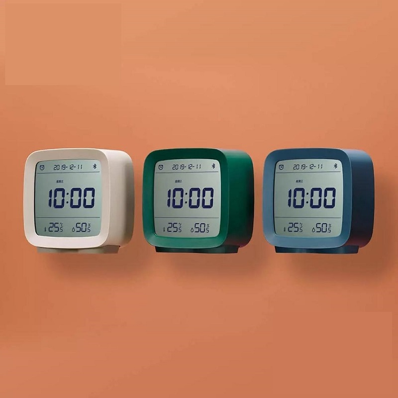 Đồng hồ báo thức thông minh bluetooth Xiaomi Youpin, kiểm soát độ ẩm và nhiệt độ, màn hình LCD