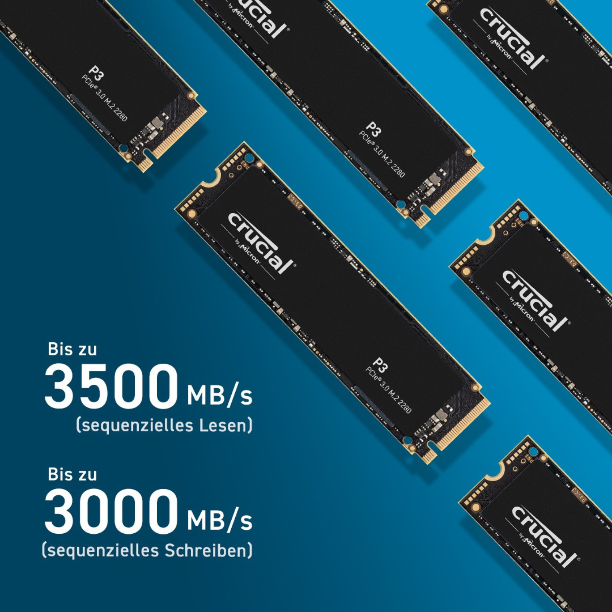 SSD CRUCIAL P3 Gen 3 NVMe 2TB - CT2000P3SSD8 - HÀNG CHÍNH HÃNG