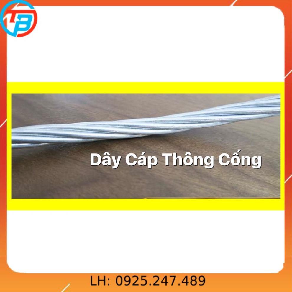 Combo 5 Mét Cáp Thông Cống 8 li - 10 li ( Dây Thông Cống ) cáp thép Thái Bình Vina