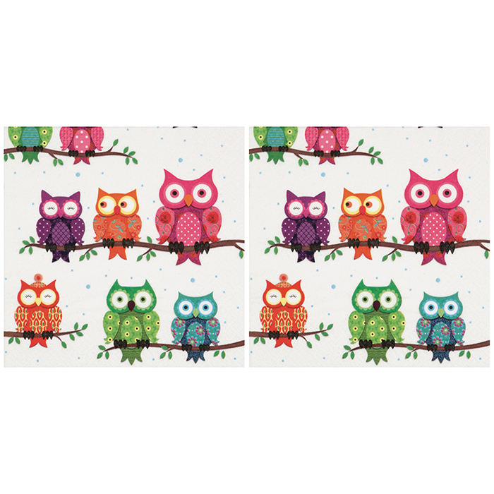 Combo 2 Khăn Giấy Ăn Trang Trí Bàn Tiệc Tissue Napkins Design Ti-Flair 340562 (33 x 33 cm)