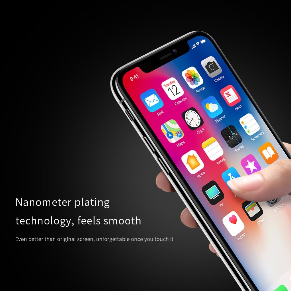 Miếng dán Kính Cường Lực full 3D cho iPhone X / Xs Nillkin XD CP+Max - Hàng Chính Hãng