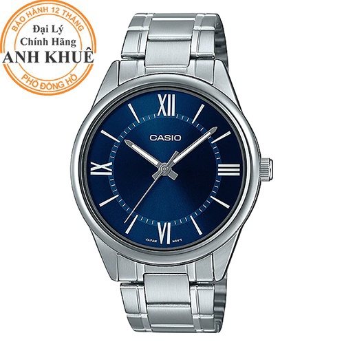Đồng hồ nam dây kim loại Casio Anh Khuê MTP-V005D-2B5UDF