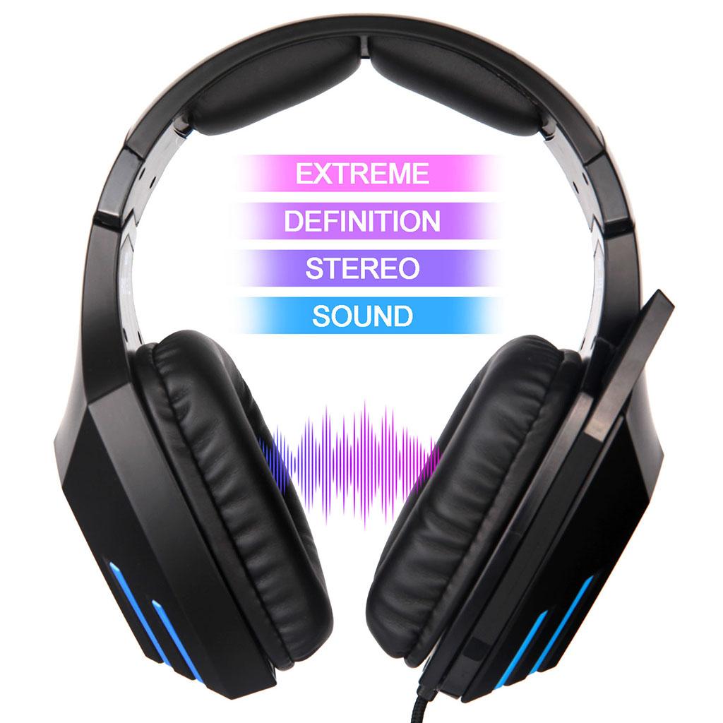 SA819 LED Stereo Headsets Surround Sound Gaming Headphones 3.5mm W/ MIC