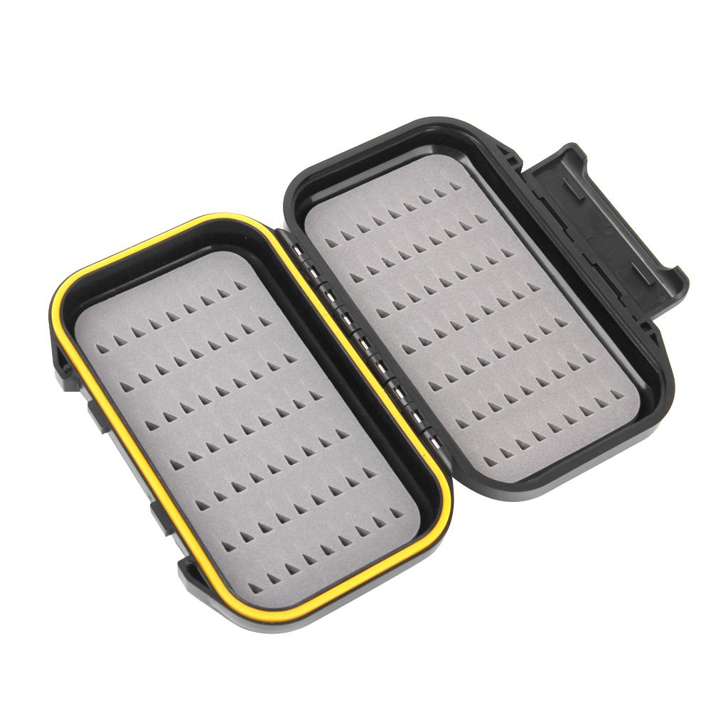 Double-layer Waterproof Fly Box Lure Storage Case with Foam Fly Drying Patch Replacement