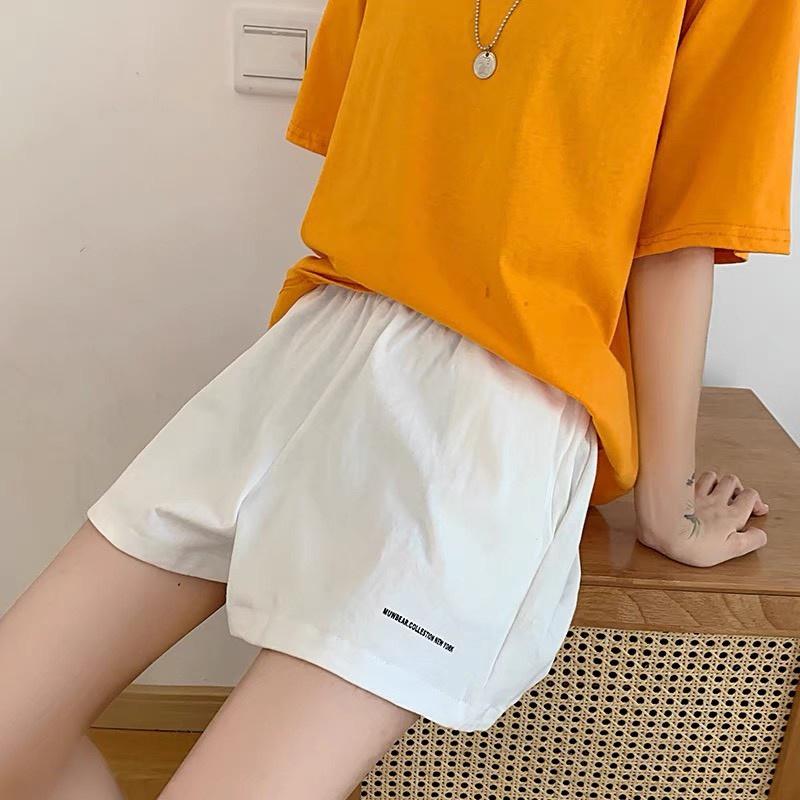 Quần Đùi Cạp Chun In Chữ Quần Short Unisex