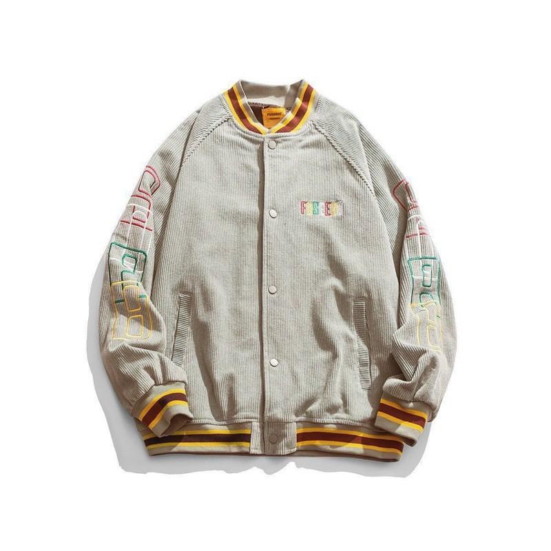 ÁO KHOÁC NHUNG KIỂU BOMBER FROM RỘNG THÊU LOGO XỊN SÒ